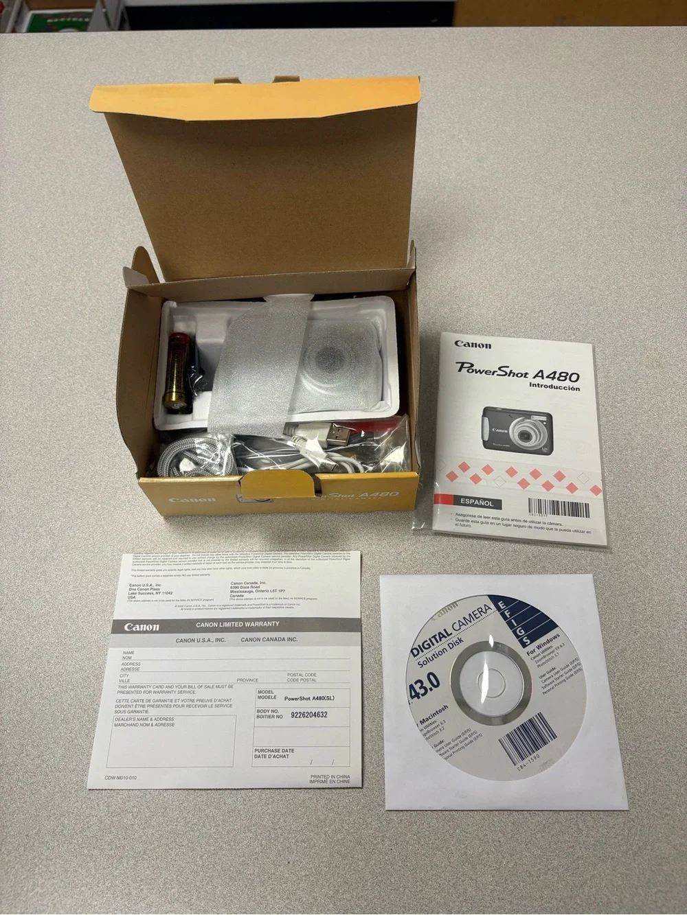 Canon PowerShot A480 With Box Digital Camera (brand New) With Memory